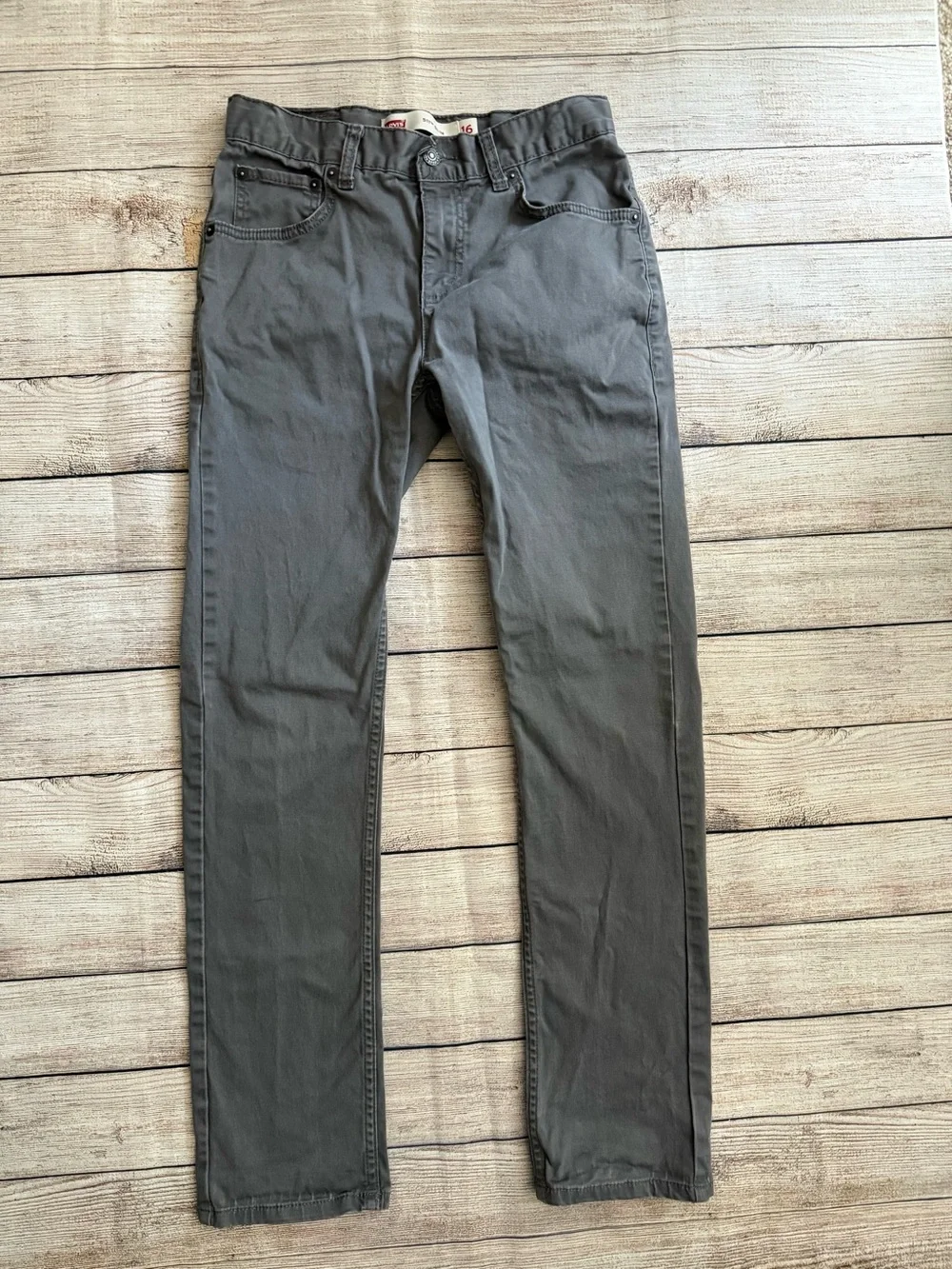 Lot of Levi's Boy’s Slim Jeans in Gray and Dark Blue Size 16